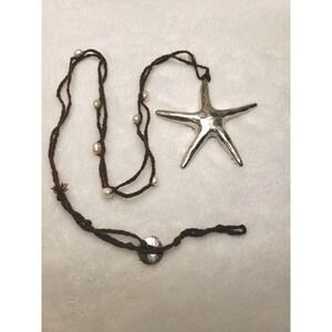 J.Jill Textured Starfish Pendant Necklace